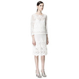 Zara fehér csipke ruha