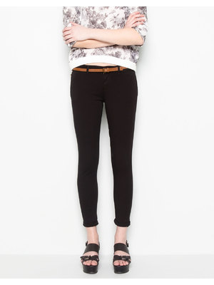 Pull and Bear fekete basic chinos