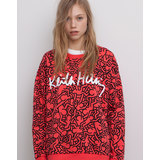 Pull and Bear Keith Haring emberkés pulóver