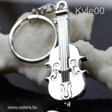 1Ft Ezüst Hegedű violin Hangszer Kulcstartó kulcs karika << lejárt 610216
