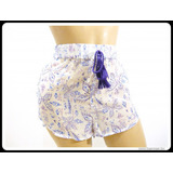 Kék-lila mintás, áttetsző fazonú, babydoll nadrág, short (L-XL) << lejárt 52014