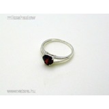 Köves ezüstgyűrű, ezüst gyűrű Piros szív alakú kővel Minden méretben! << lejárt 582751
