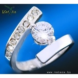 Luxus ezüstözött gyűrű 19 mm << lejárt 977246