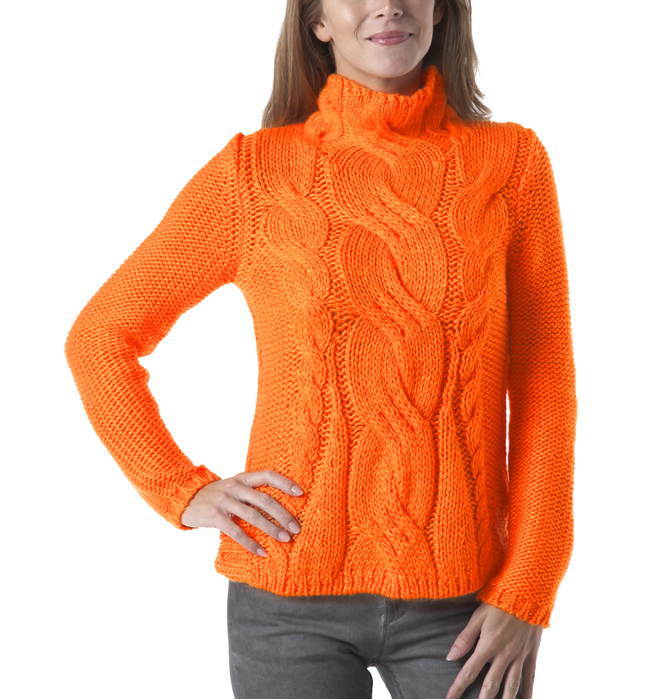 Promod élénk narancs pulóver fotója