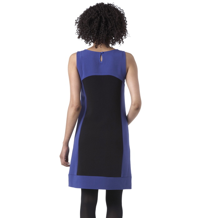 Promod kék-fekete ruha 2012 fotója