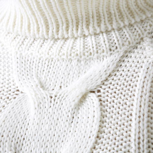 Promod fehér garbós kötött ruha 2012 fotója