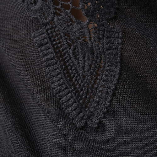 Promod csipkés hátú fekete pulóver 2012.10.26 fotója
