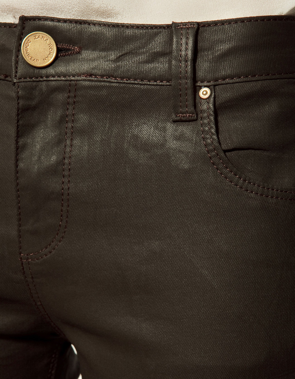 Zara lakk hatású nadrág 2012.2.10 fotója