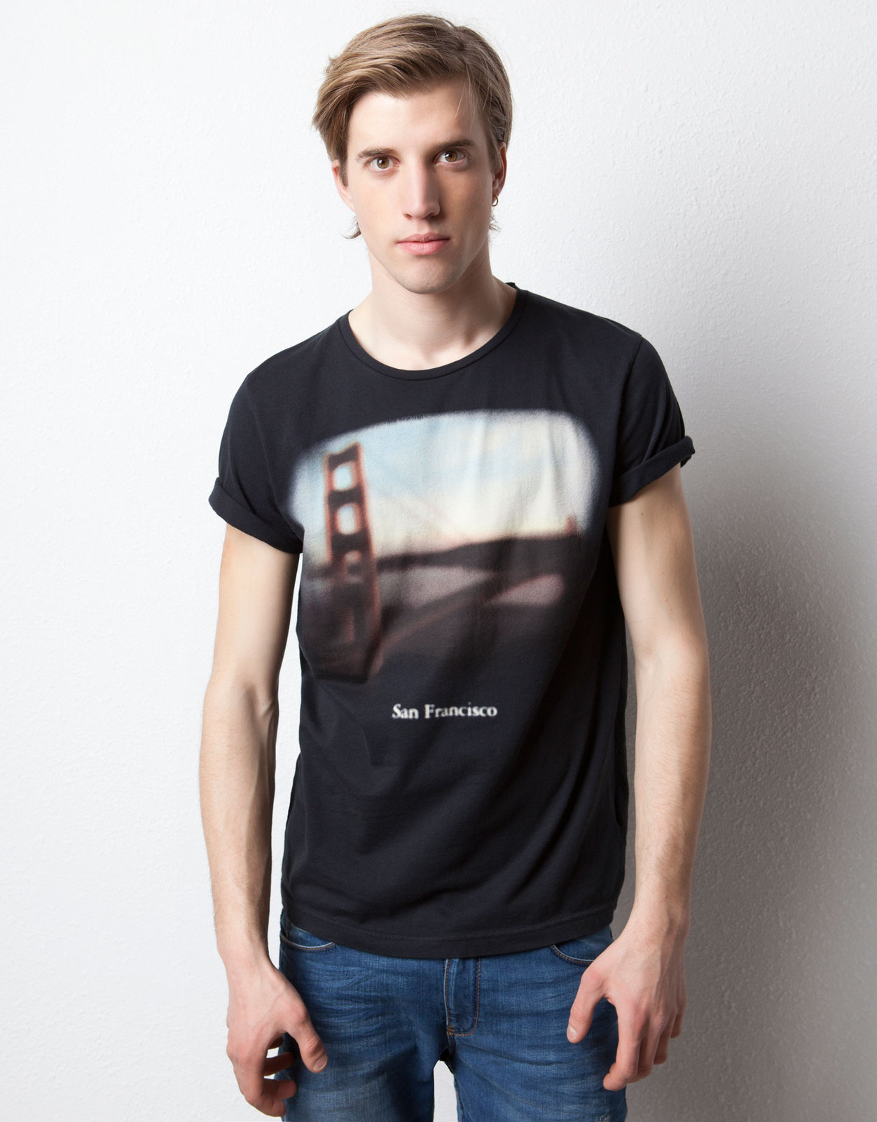 Pull and Bear Golden Gate T-shirt fotója