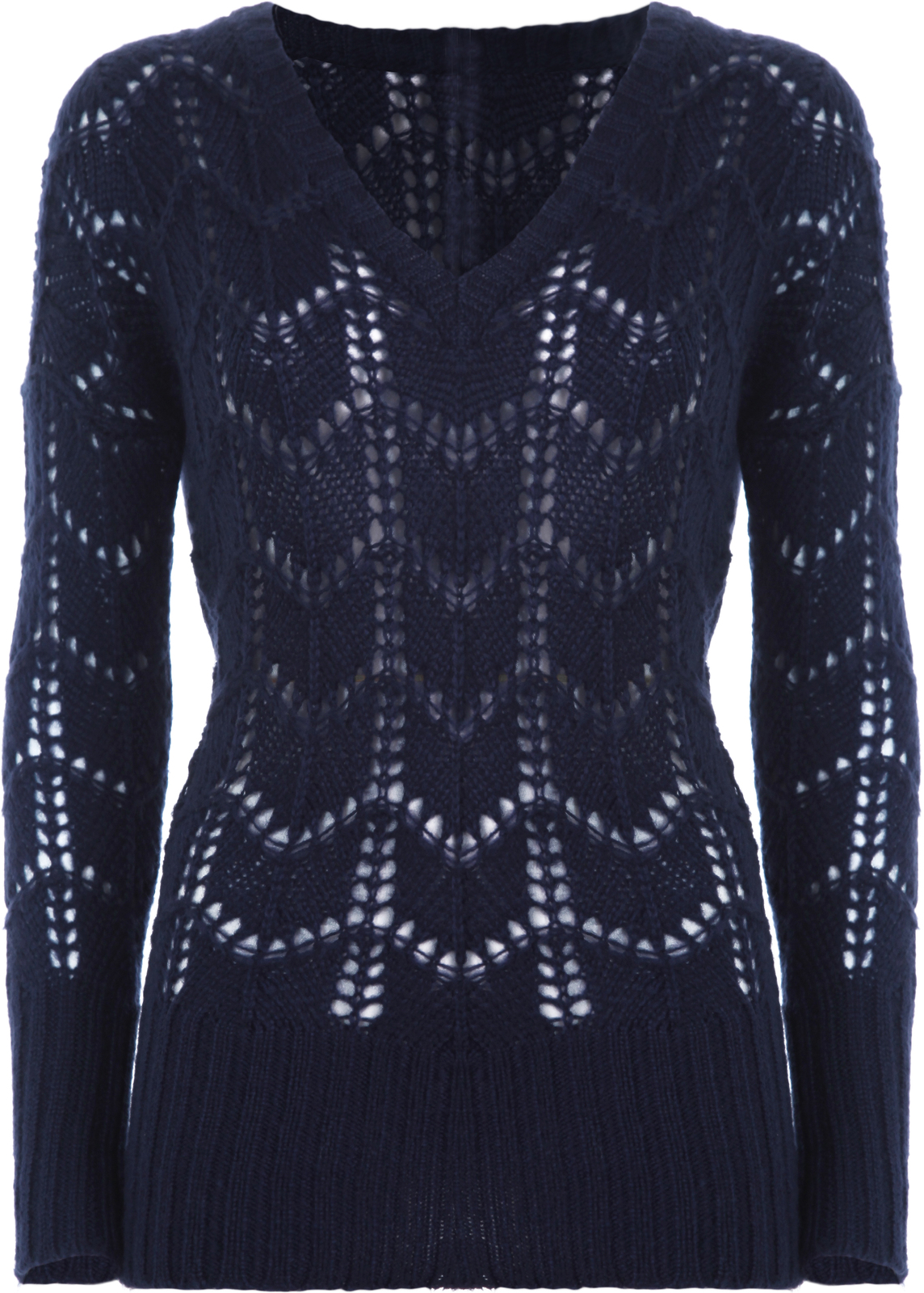 Tally Weijl fekete kötött mintás pulóver fotója