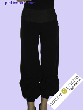 Platinablue fekete sí csíkos női nadrág fotója
