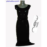 Platinablue fekete pamut ruházat ruha