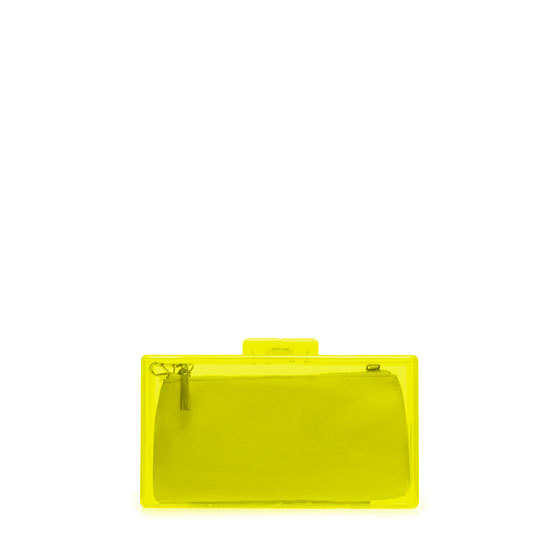 Zara neon clutch fotója