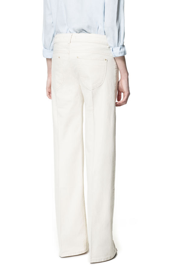 Zara fehér bőszárú nadrág 2013.6.5 #37081 fotója