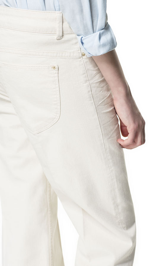 Zara fehér bőszárú nadrág 2013.6.5 #37082 fotója