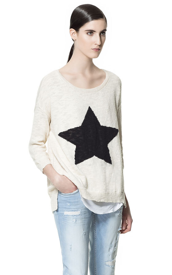 Zara csillagos pulóver 2013 fotója