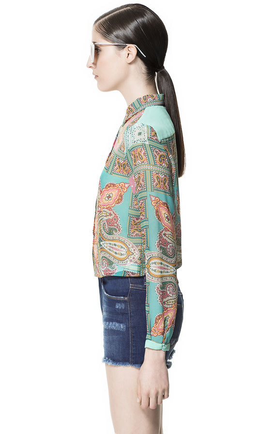 Zara kendőmintás ing 2013 fotója