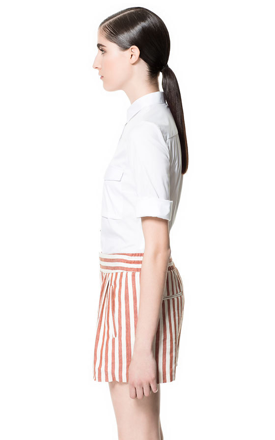 Zara rövid ujjú zsebes ing 2013 fotója
