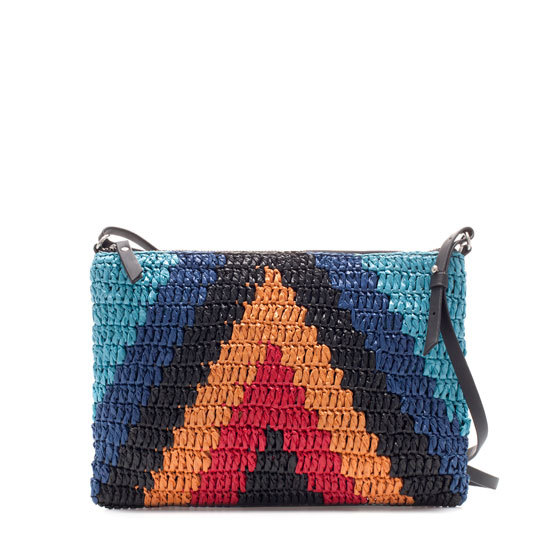 Zara multicolor horgolt táska fotója