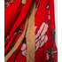Zara piros japán mintás sál