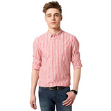 Tom Tailor piros-fehér csíkos ing