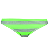 New Yorker szürke-zöld csíkos bikini alsó