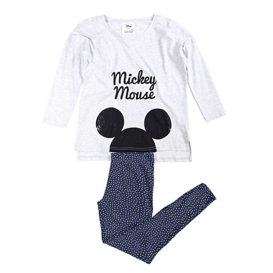 Women' Secret hosszú kék-fehér Mickey egeres pizsama fotója