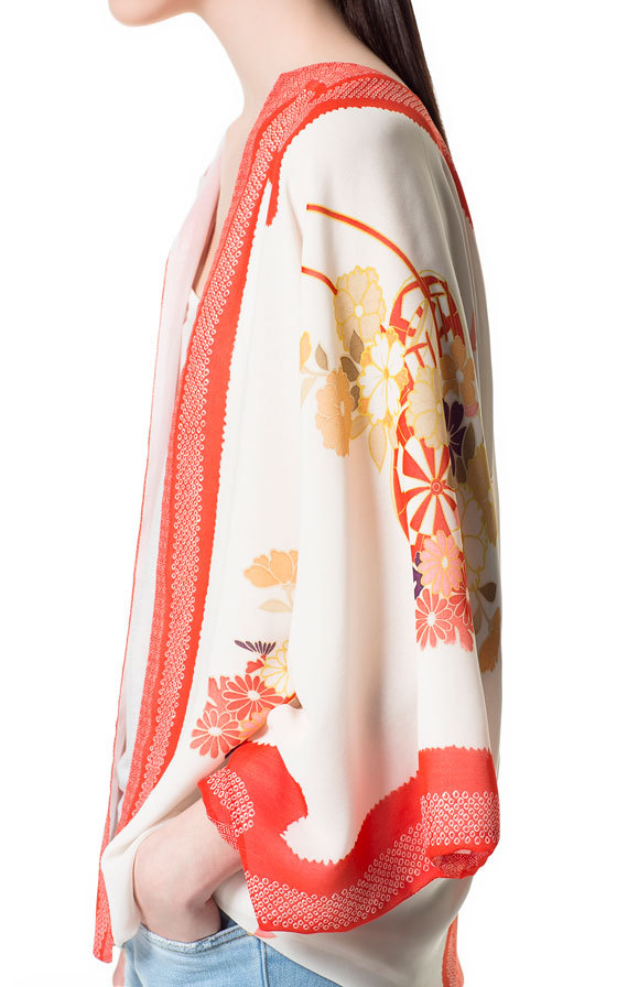 Zara mintás kimonó blúz 2013.4.9 #36904 fotója