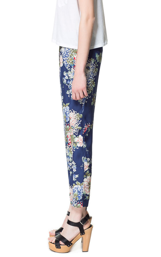 Zara mintás pizsama stílusú nadrág 2013.4.9 fotója