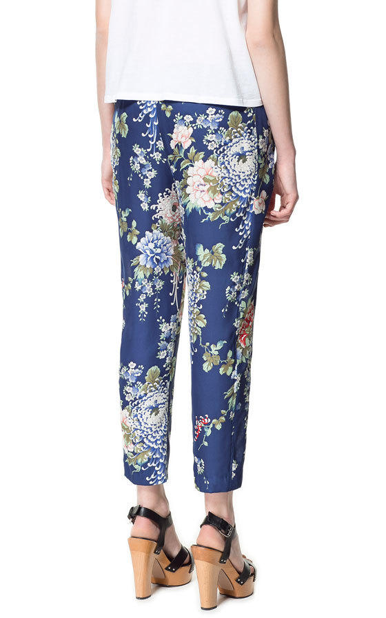 Zara mintás pizsama stílusú nadrág 2013.4.9 #36958 fotója