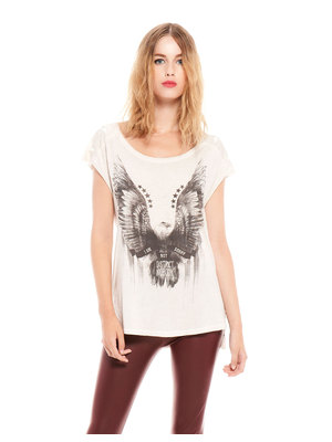Bershka nyomott mintás póló