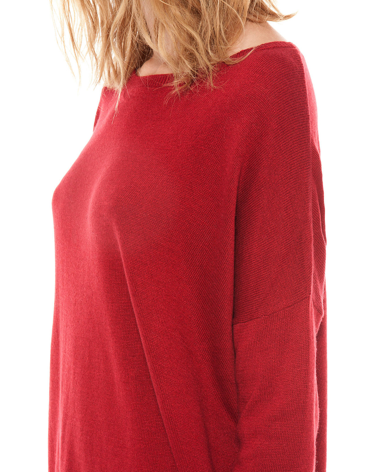 Bershka vörös színű kötött pulóver 2013.8.10 fotója