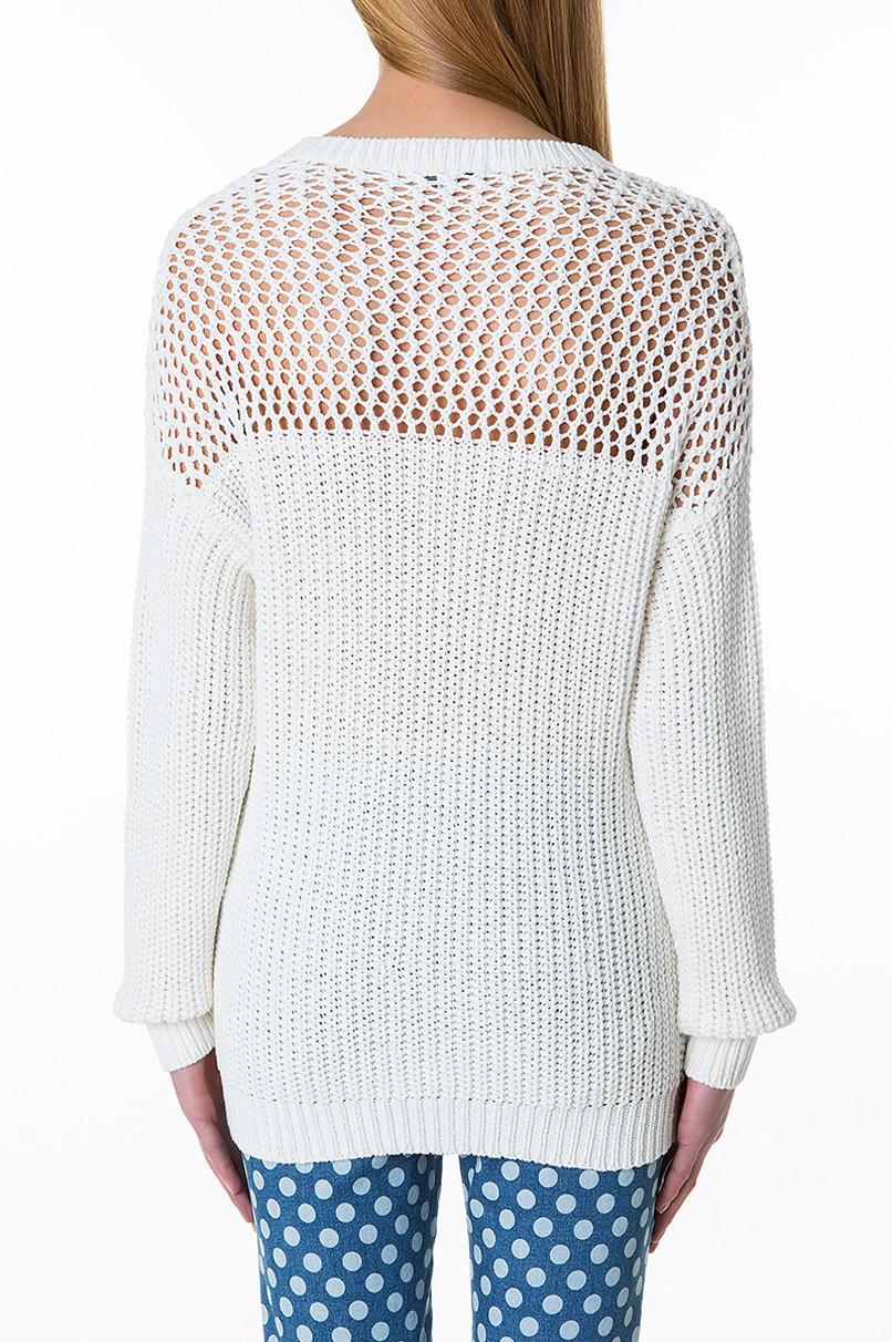 Tally Weijl fehér kötött pulcsi 2014 fotója