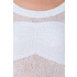 Tally Weijl fehér hálós átlátszó pulóver
