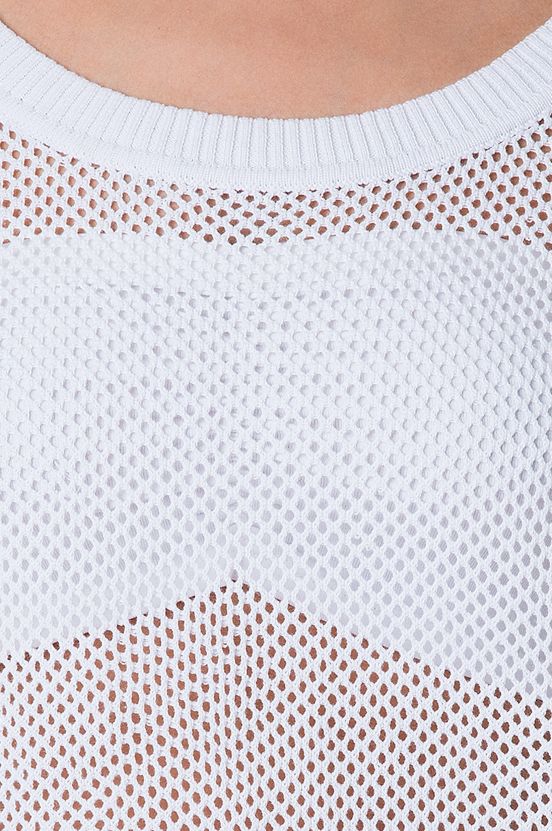 Tally Weijl fehér hálós átlátszó pulóver 2014.6.3 #46136 fotója