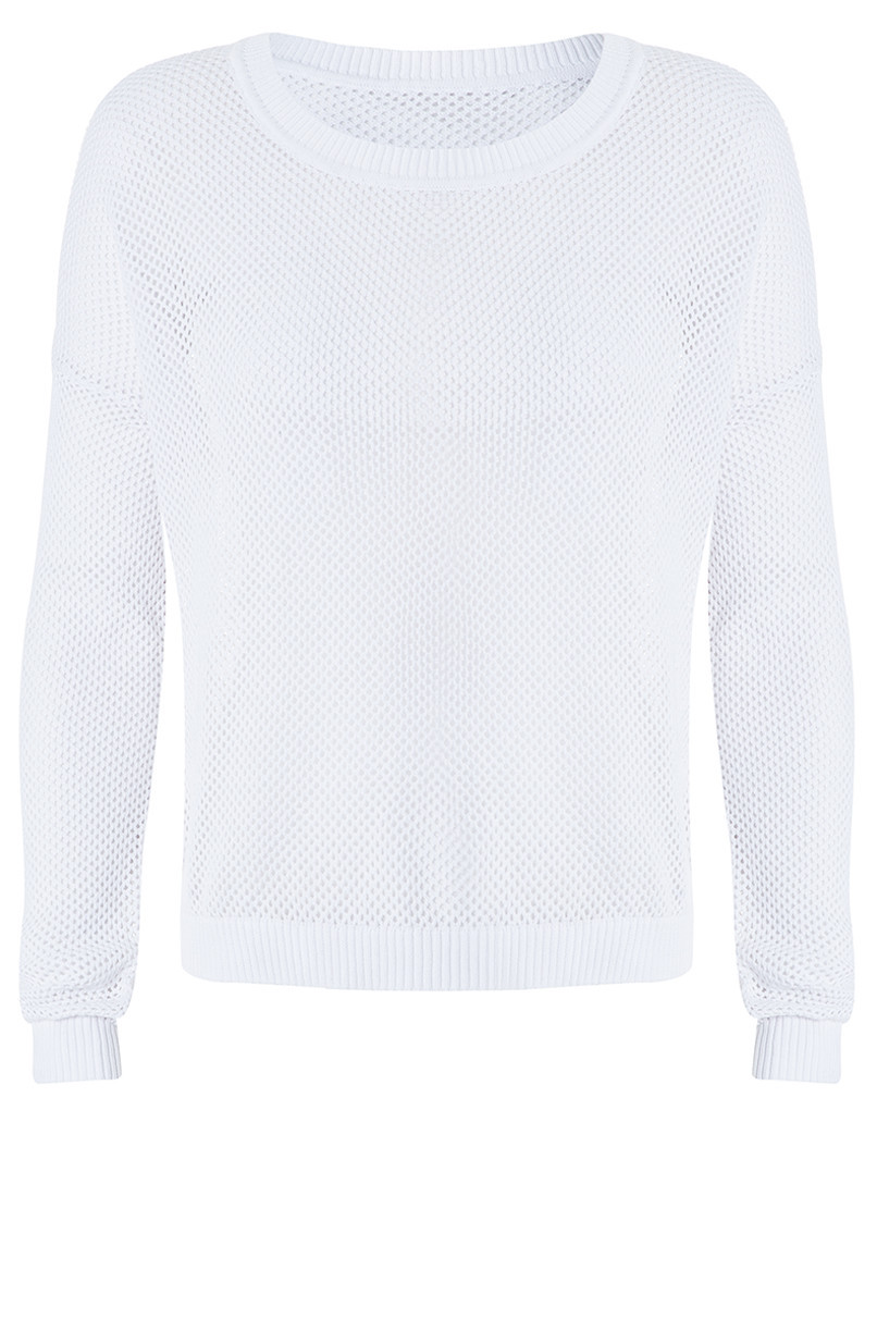 Tally Weijl fehér hálós átlátszó pulóver 2014.6.3 #46137 fotója