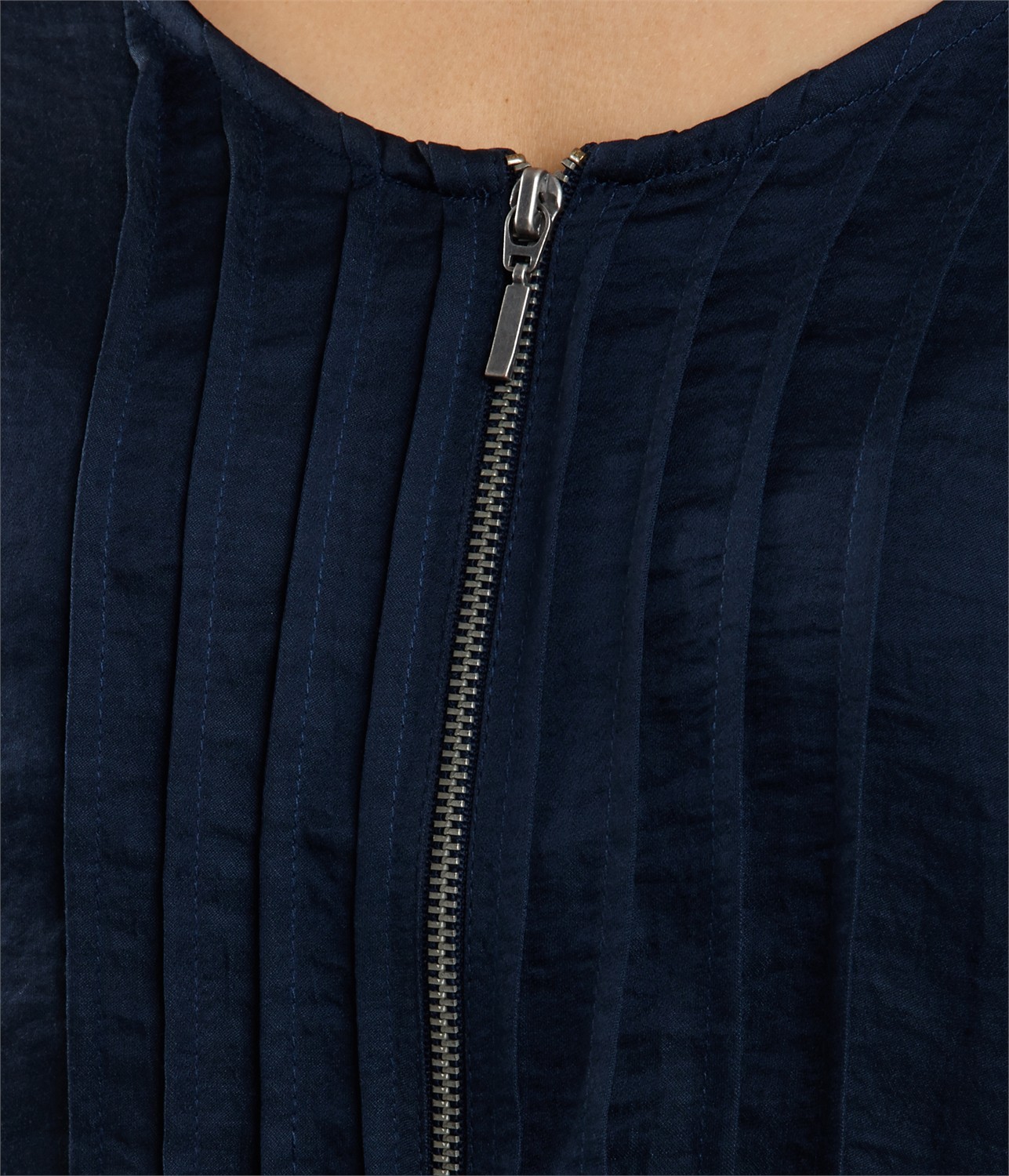 Camaieu kék ruha zipzáros dekoltázzsal 2014.6.3 fotója