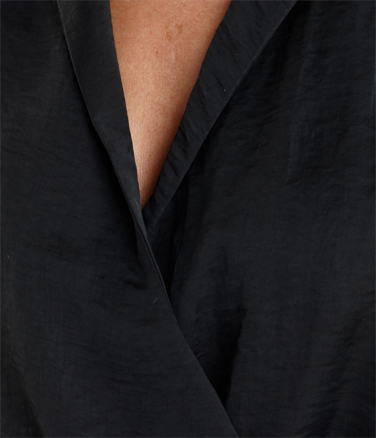 Camaieu fekete szatén nyári ruha 2014.6.9 fotója