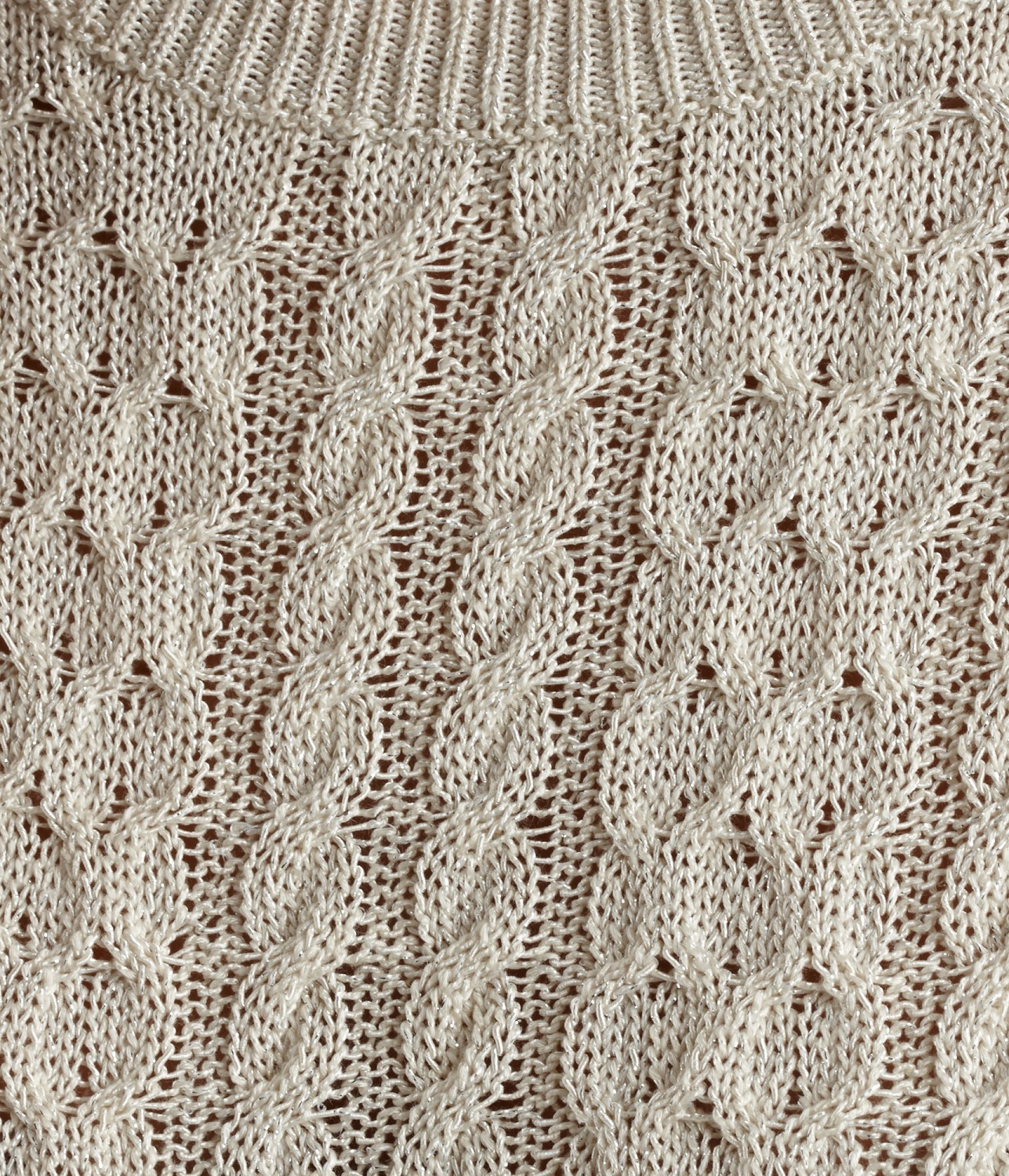 Camaieu fehér csavartmintás kötött pulóver 2014.3.20 fotója