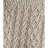 Camaieu fehér csavartmintás kötött pulóver