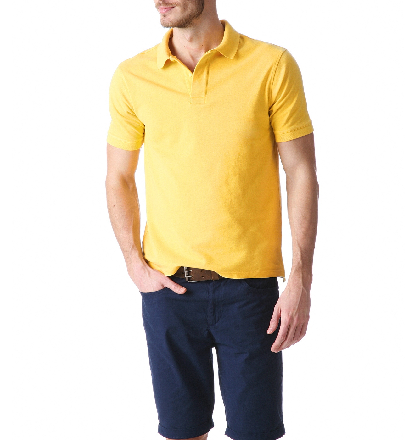Promod sárga rövid ujjú pólóing fotója