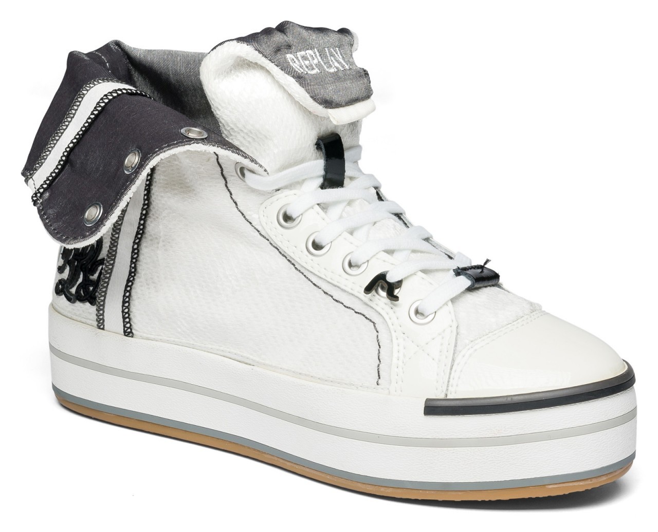 Replay magasszárú fehér sneaker 2014 fotója