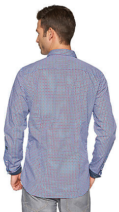 Tom Tailor aprómintás kék ing 2014 fotója