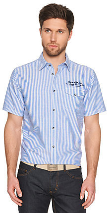 Tom Tailor kék csíkos rövidujjú ing fotója