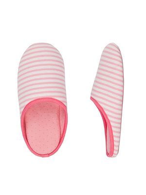 Women' Secret rózsaszín csíkos papucs