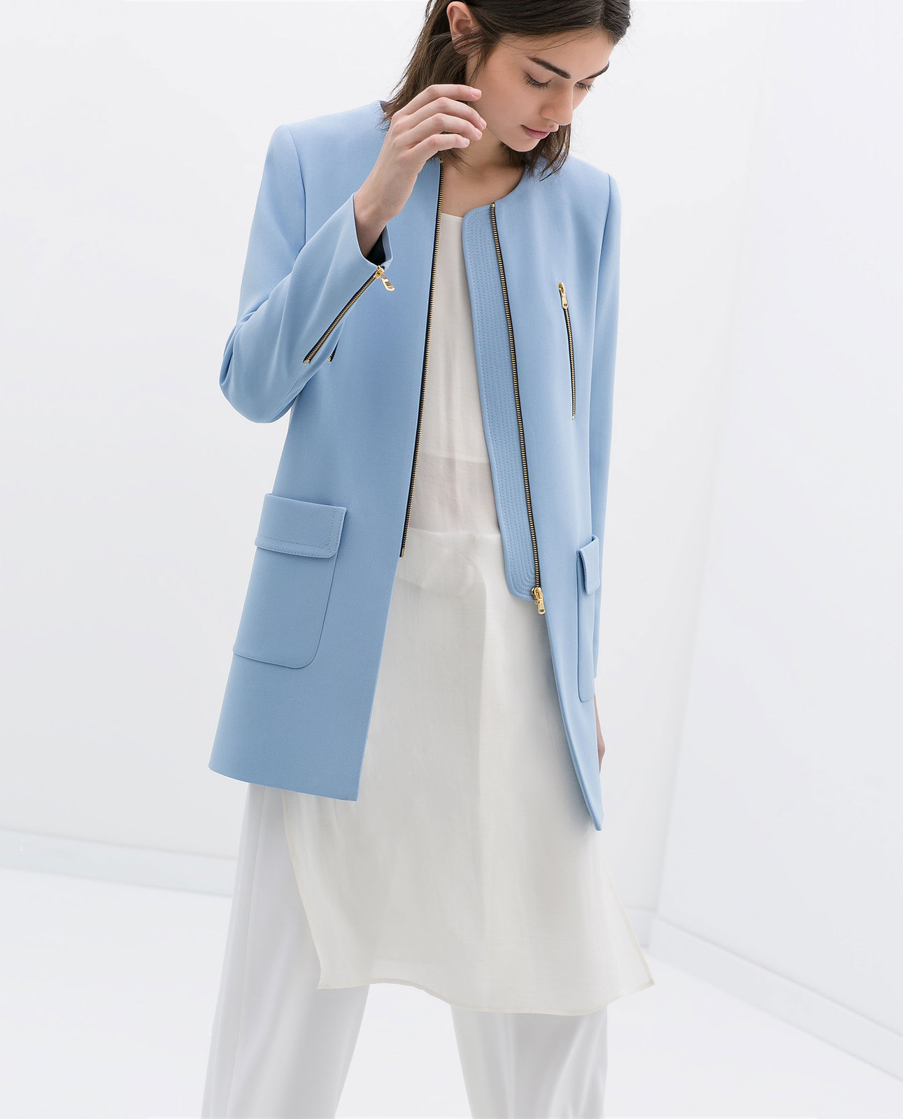 Zara zipzáros kabát 2014.6.3 fotója