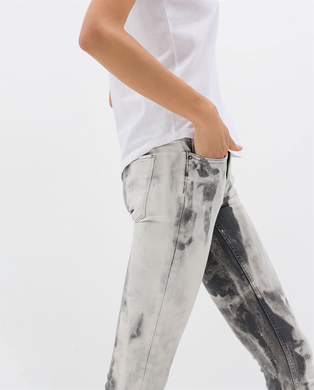 Zara tie-dye jeans 2014.4.15 #56508 fotója