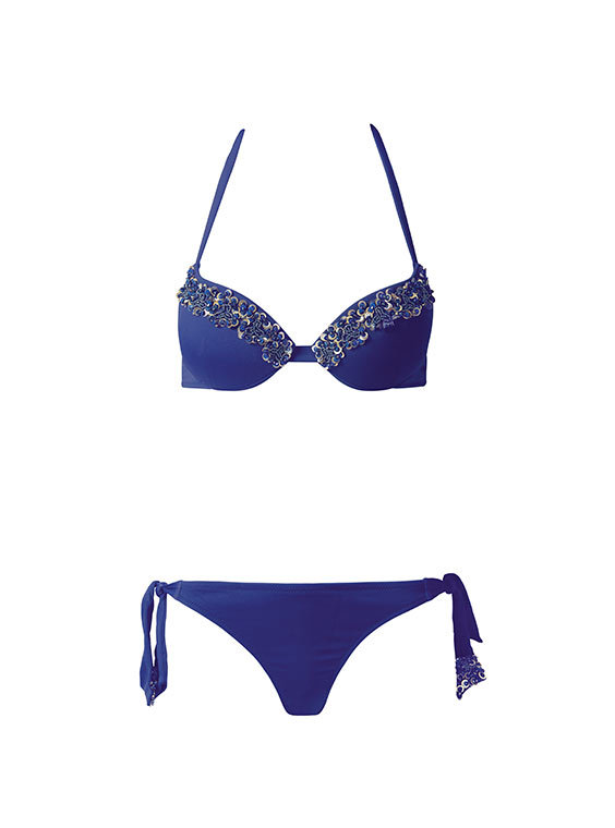Calzedonia kék bikini 2014.6.11 fotója