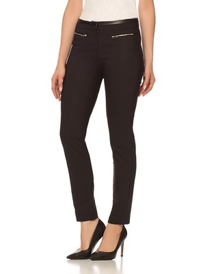 Orsay női fekete elasztikus hosszú pamut nadrág