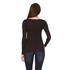 Orsay női fekete elasztikus hosszú ujjú póló